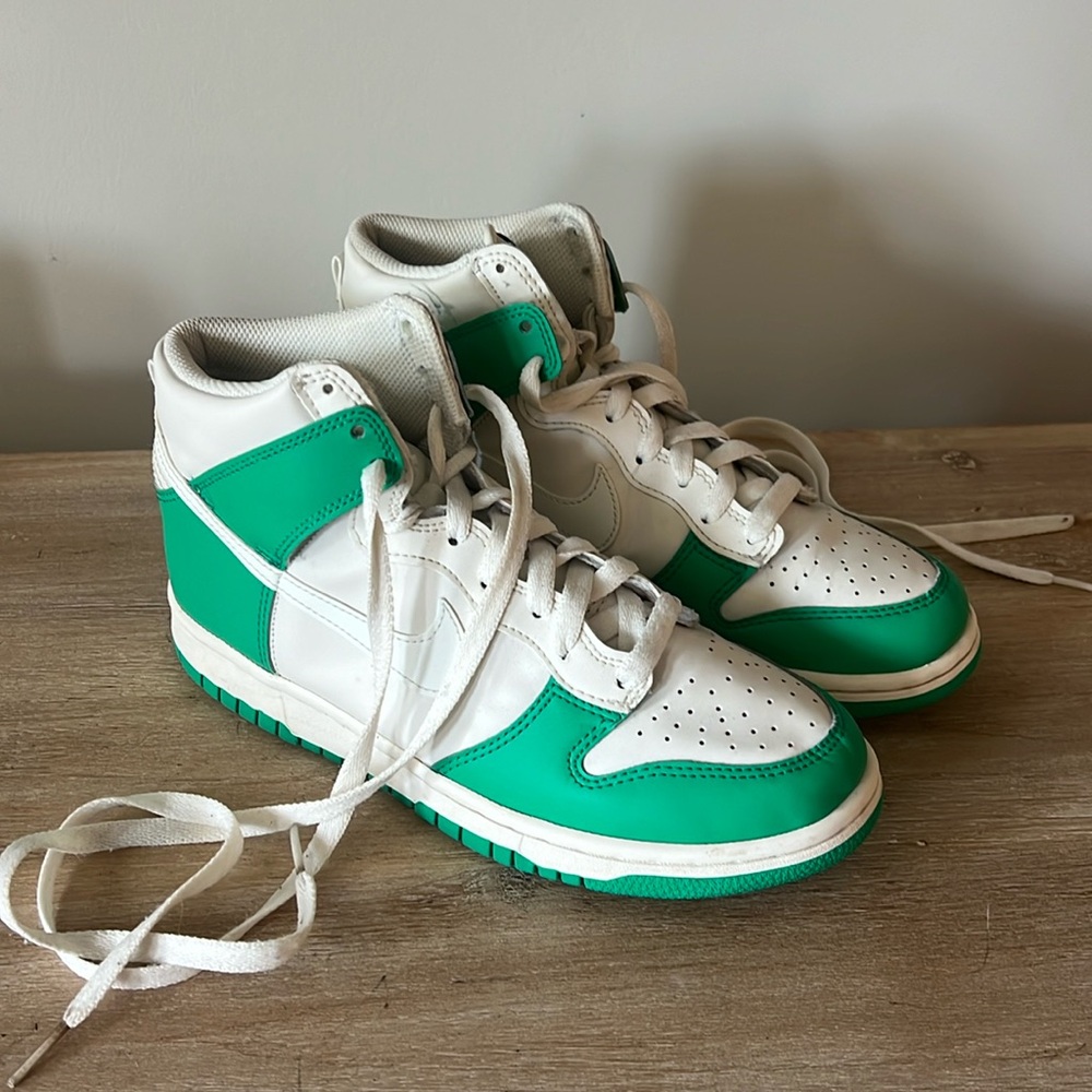 Green Nike High Dunks